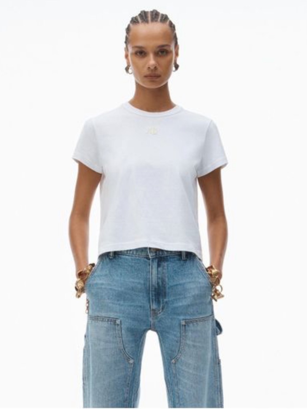 Alexander Wang Essential Cotton T White Short Sleeve